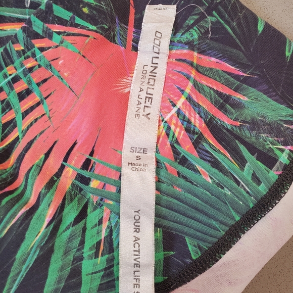 Lorna Jane Leggings Womens Size Small Tropicana Floral Print Mid-Rise Tights - Picture 8 of 10